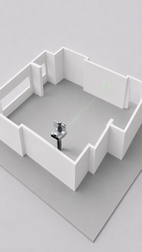 Laser measurements in a 3D model from FJD Trion C1