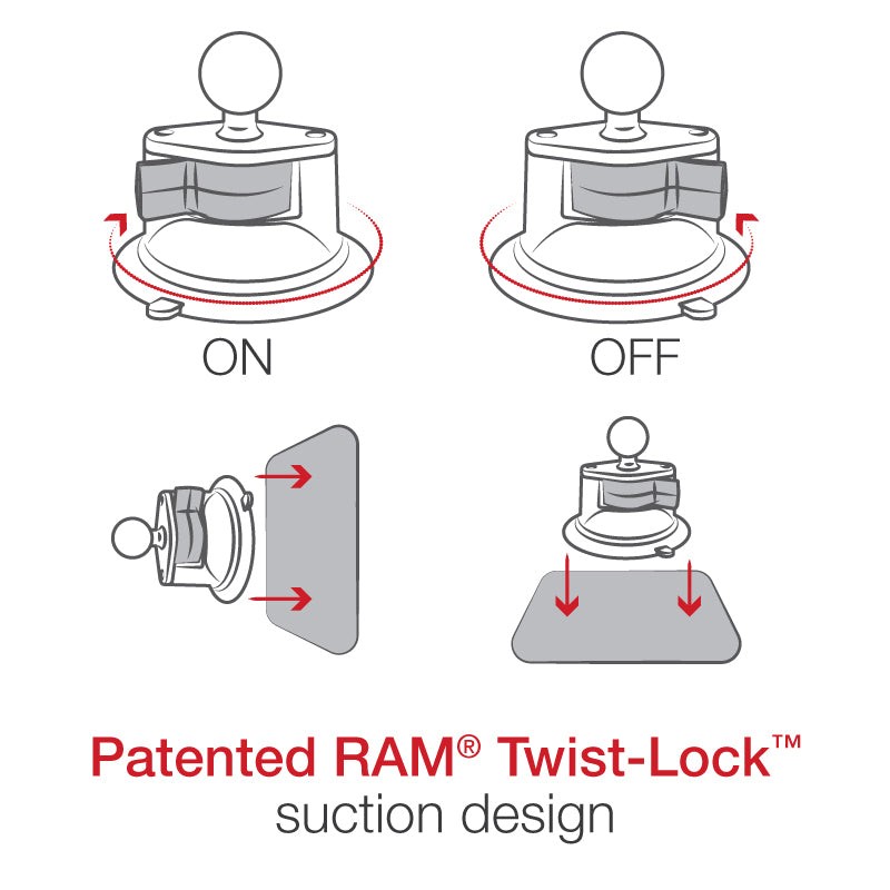 RAM Level Cup 16oz Drink Holder with RAM Twist-Lock Suction Cup Base - RAM-B-132SU_3