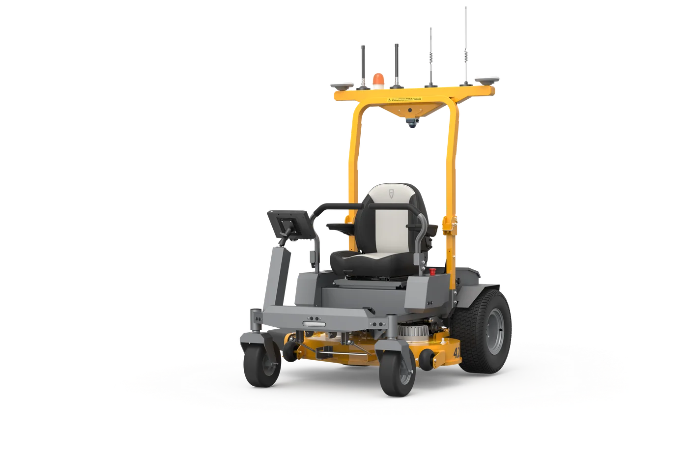 FJD Z42P robotgräsklippare sedd framifrån - RoboService