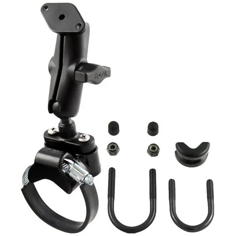 [RAM-B-149Z-2] RAM ATV/Side By Side Double Ball Rail Mount with Diamond (AMPS) Base