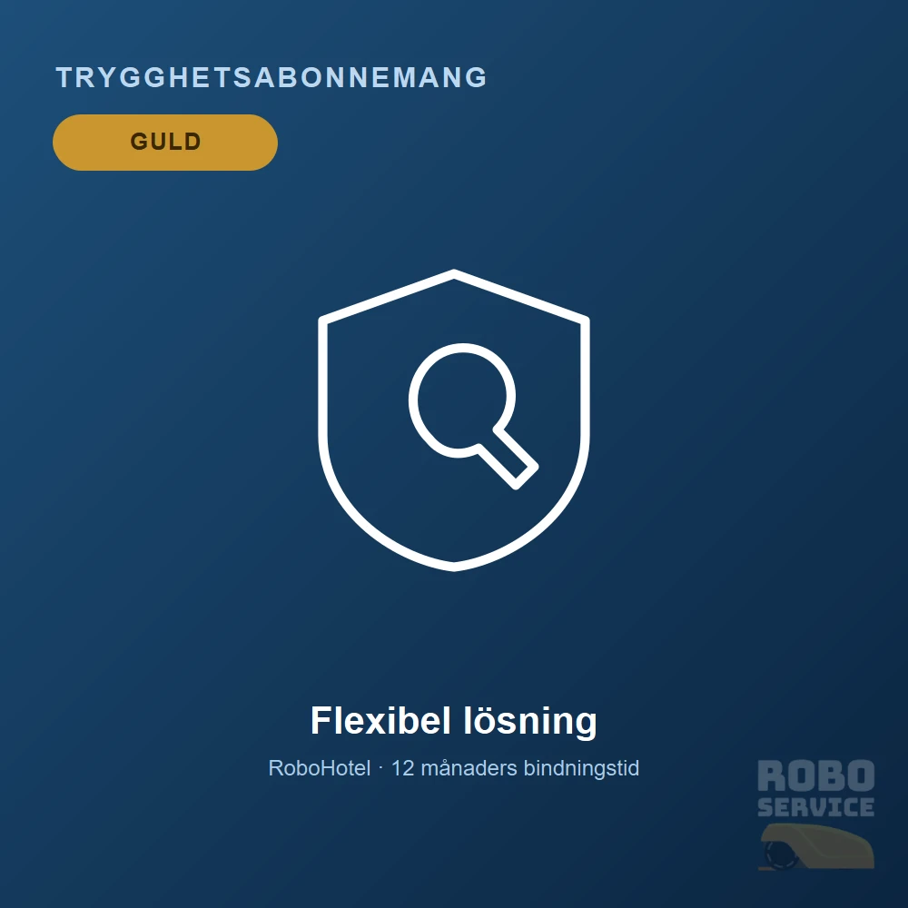Trygghetsabonnemang Guld – Månadsvis (Slingrobot)