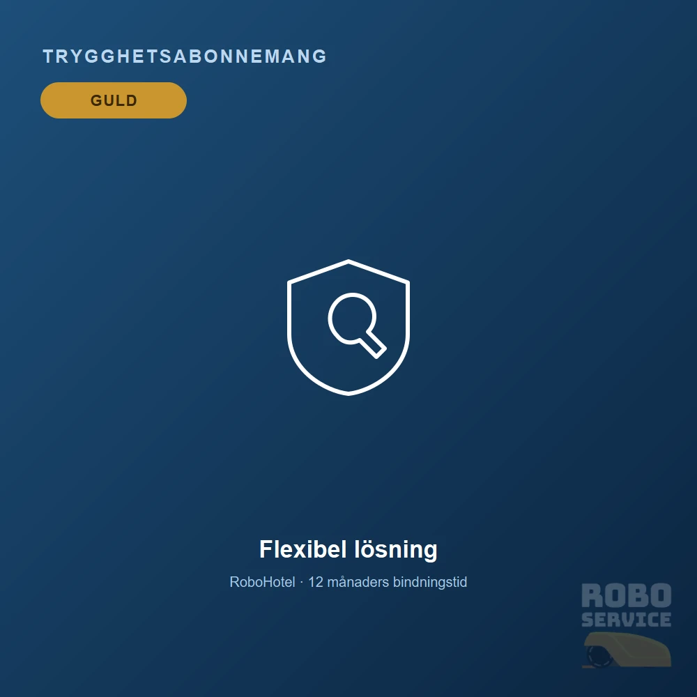 Trygghetsabonnemang Guld – Årsvis (Slingrobot)