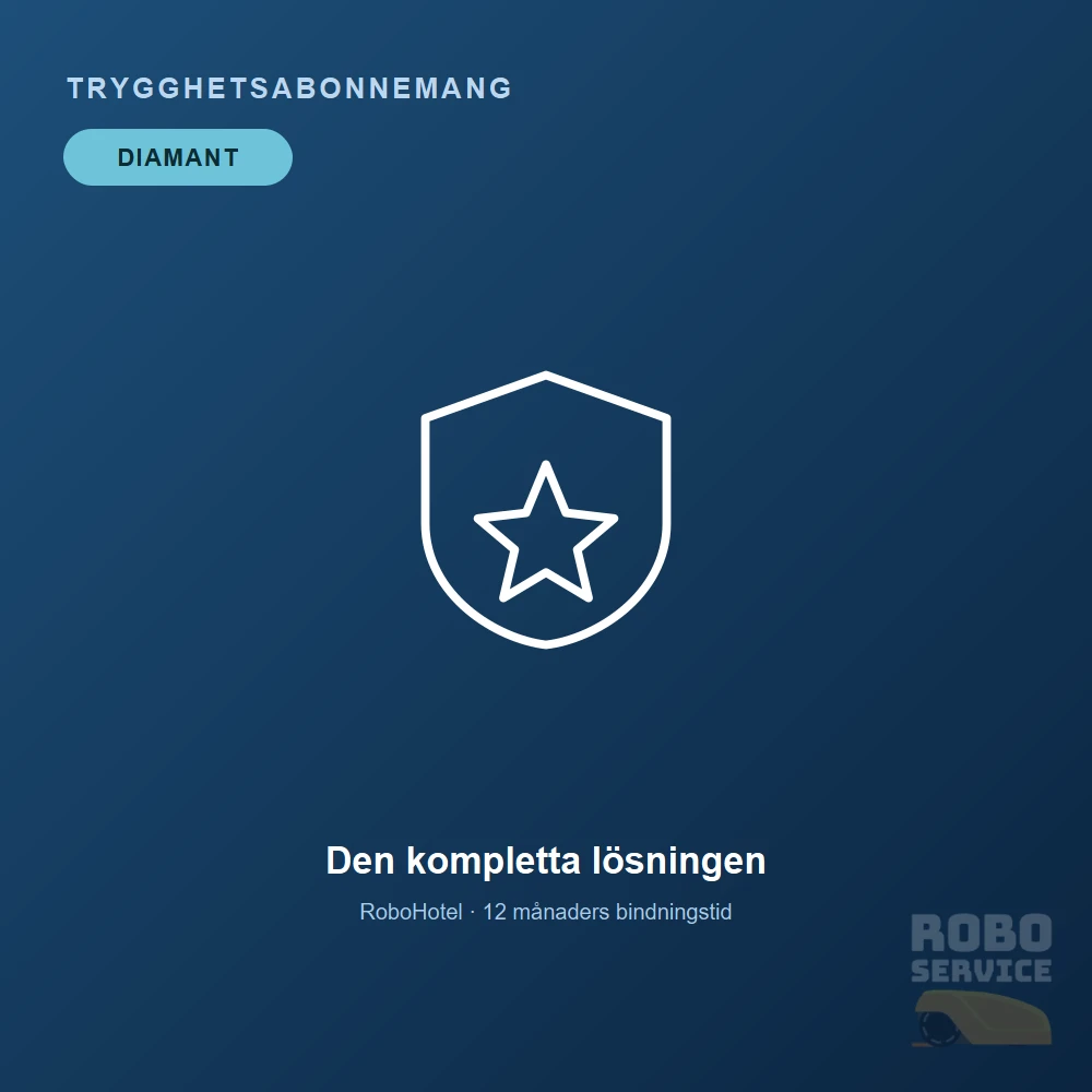 Trygghetsabonnemang Diamant – Månadsvis (Slingrobot)